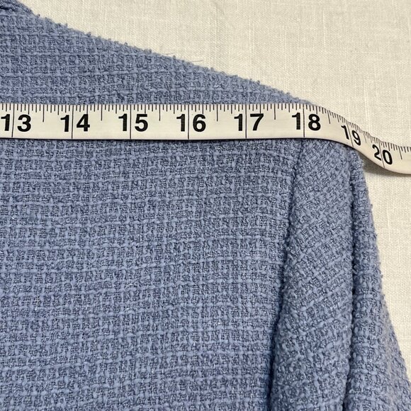 NWT Sag Harbor Women's Blazer 18 Fringe Tweed Jacket Purple Workwear - Picture 11 of 11